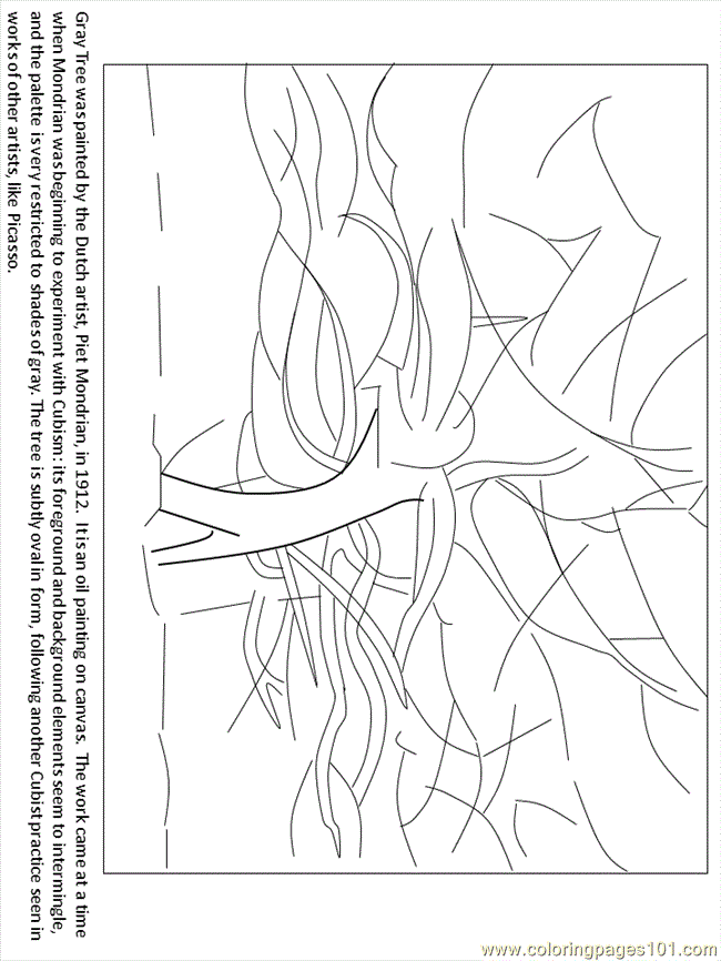 Mondrian Gray Tree