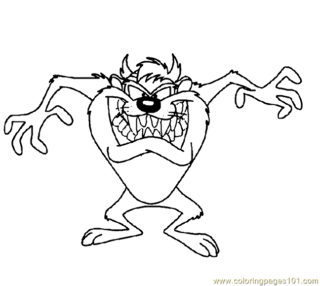 taz coloring book pages - photo #19