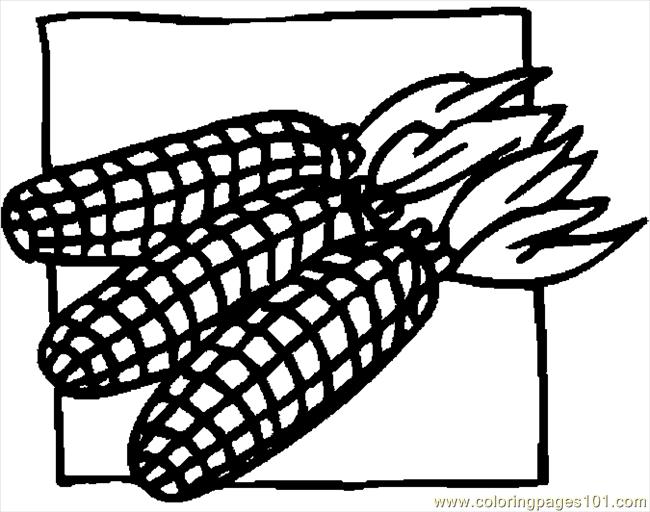 preschool thanksgiving coloring pages corn - photo #9