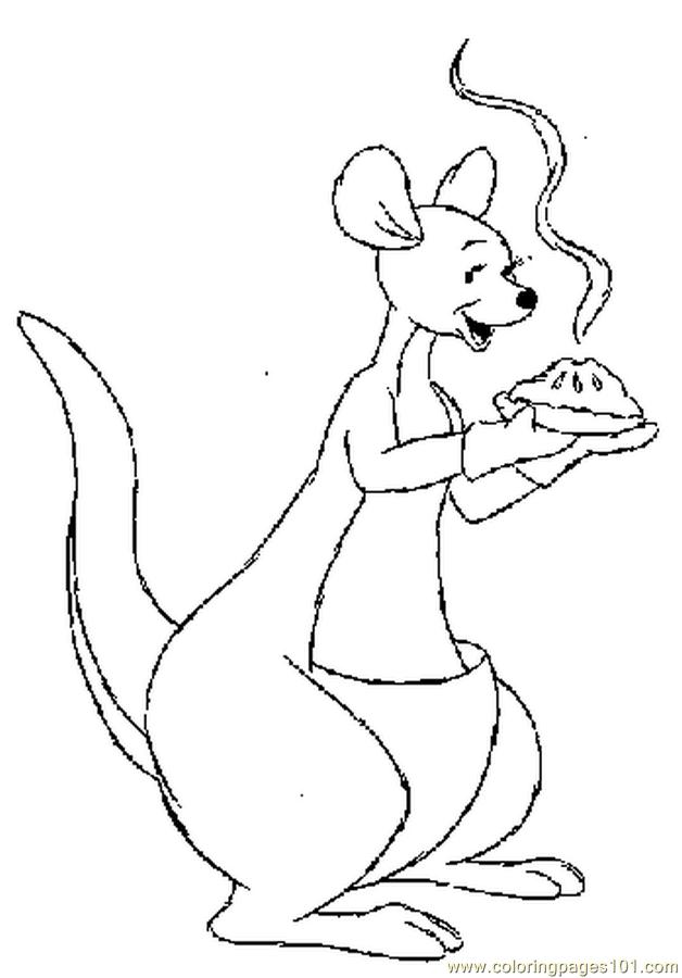 Coloring Pages Tgiving Kanga (Holidays > Thanksgiving Day) - free