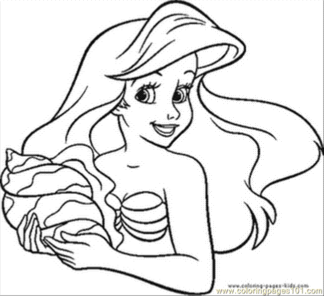 a little mermaid coloring pages - photo #39