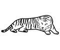 57  Photo Tiger Sleeping Dl10489
