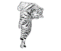 Lion Tiger Coloring Page 019