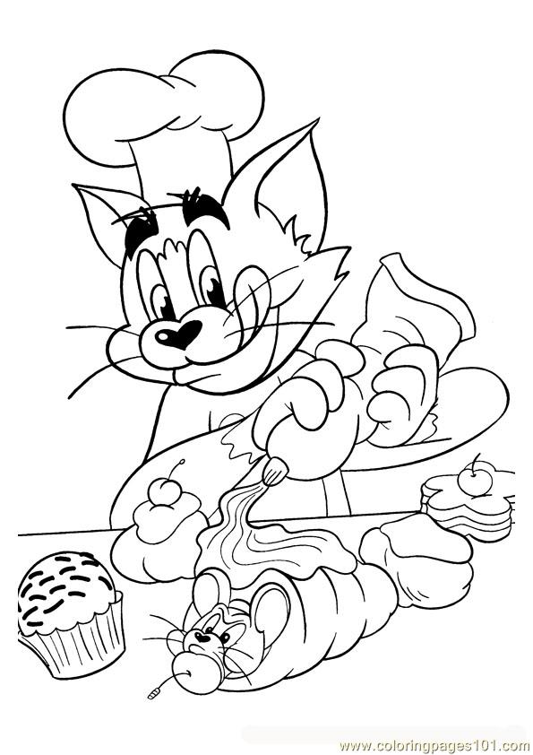 Coloring Pages Tom And Jerry 003 (Cartoons > Tom and Jerry) - free