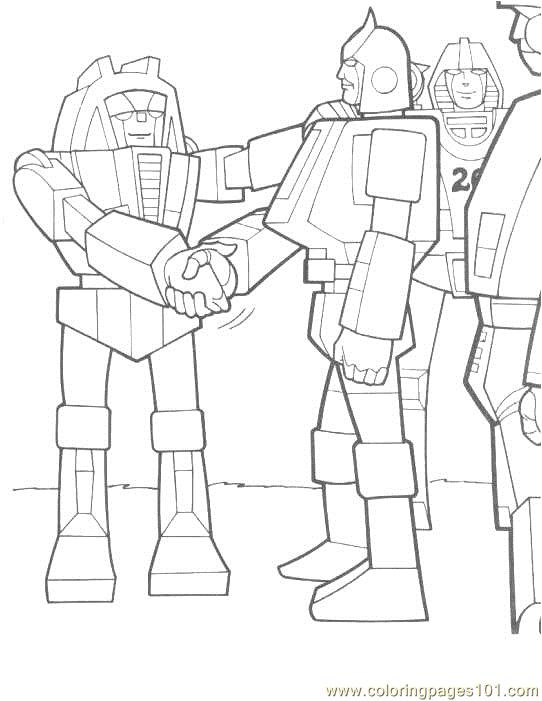 Coloring Pages Transformers (022) (Cartoons > Transformers) - free