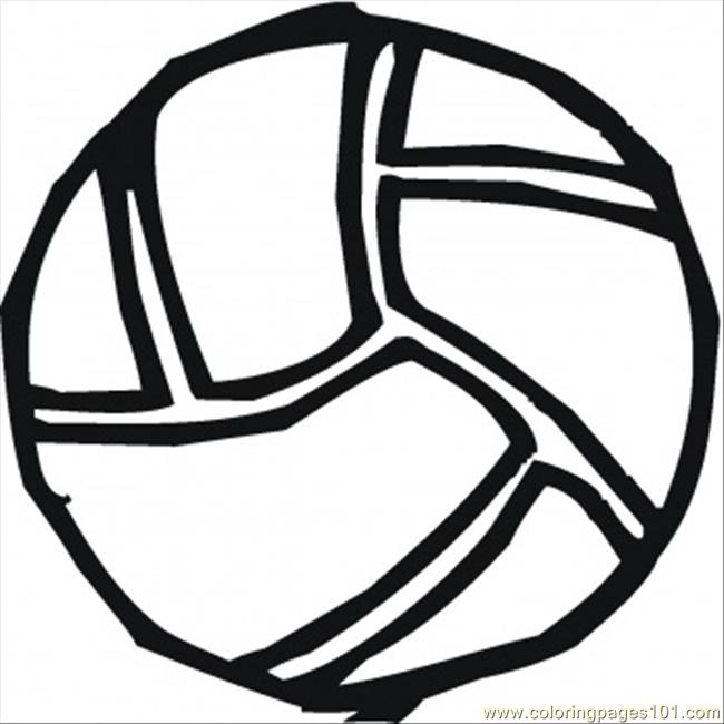 Coloring Pages Volley Ball (Sports > Volleyball) - free printable