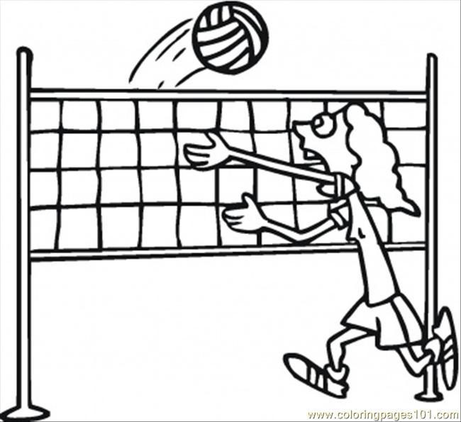 Color this Page Online! free volleyball pictures to color. Color this Page Online! free