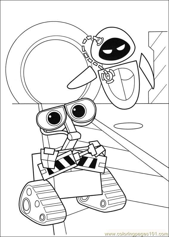 wall e coloring pages free - photo #15