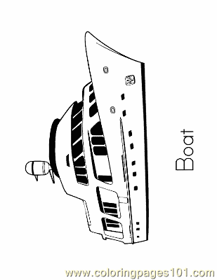 Boat Coloring Page 15 Copy