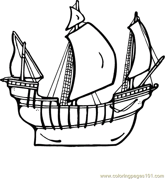 Boat Coloring Page 36