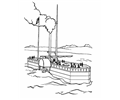 002 Steam Boat Coloring Pages