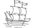 Boat Coloring Page 03