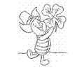Piglet Hold A Leave
