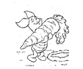 Piglet Is Taking A Carrot
