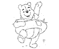 Pooh Is Using A Float