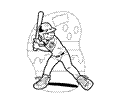Baseball Coloring Page 04