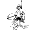 Diving Coloring Page 06