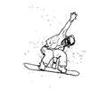Snowboarding Coloring Page 03