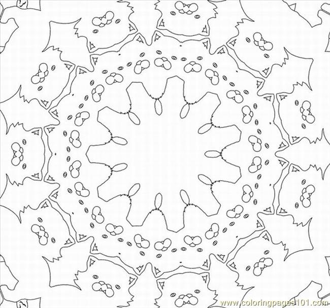 kaleidoscope designs free coloring pages - photo #31