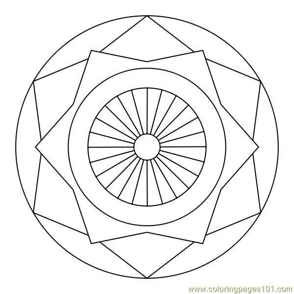 Coloring Pages Star circle (Other > (various)) - free printable