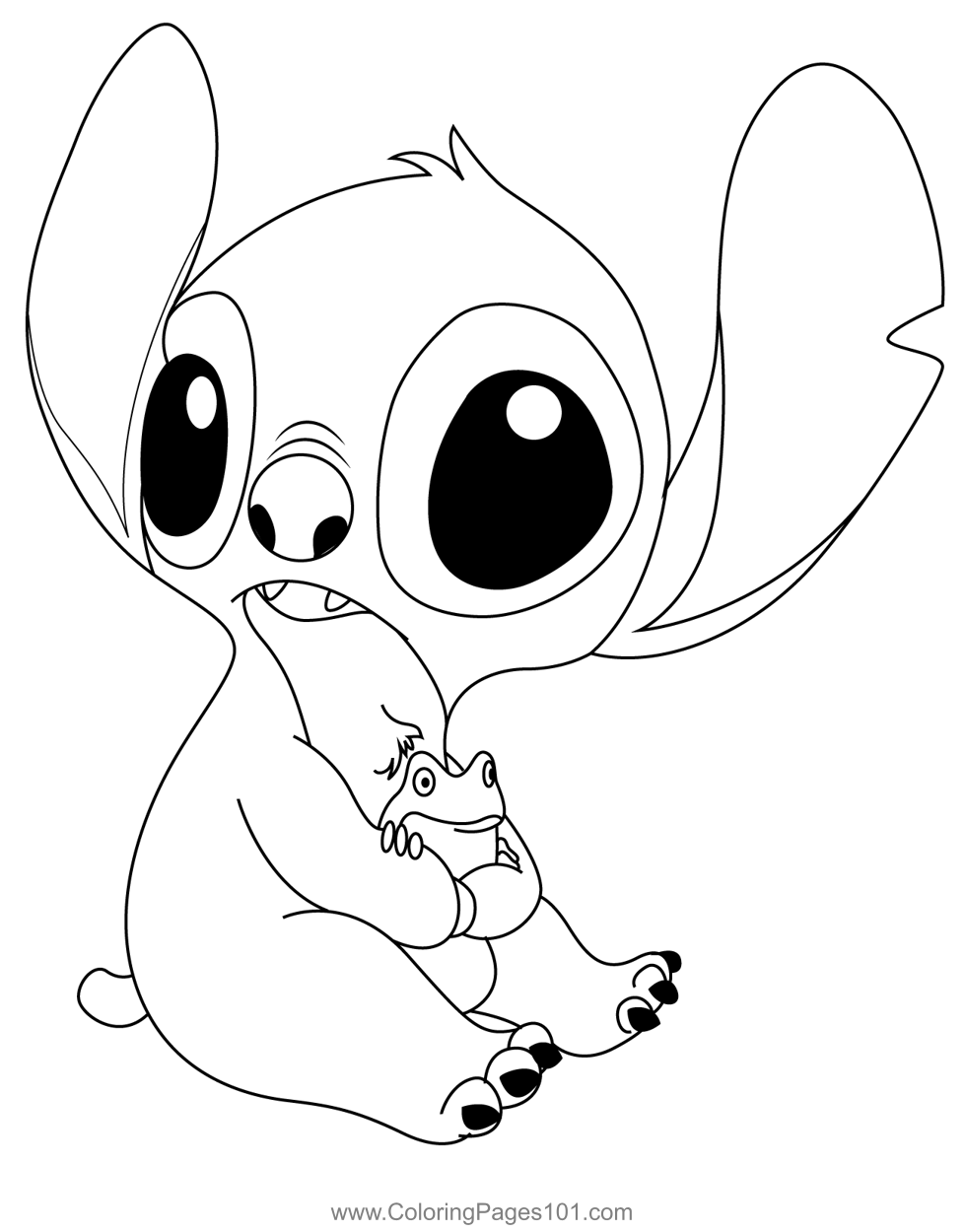Stitch Coloring Pages for Kids by The Learning Apps
