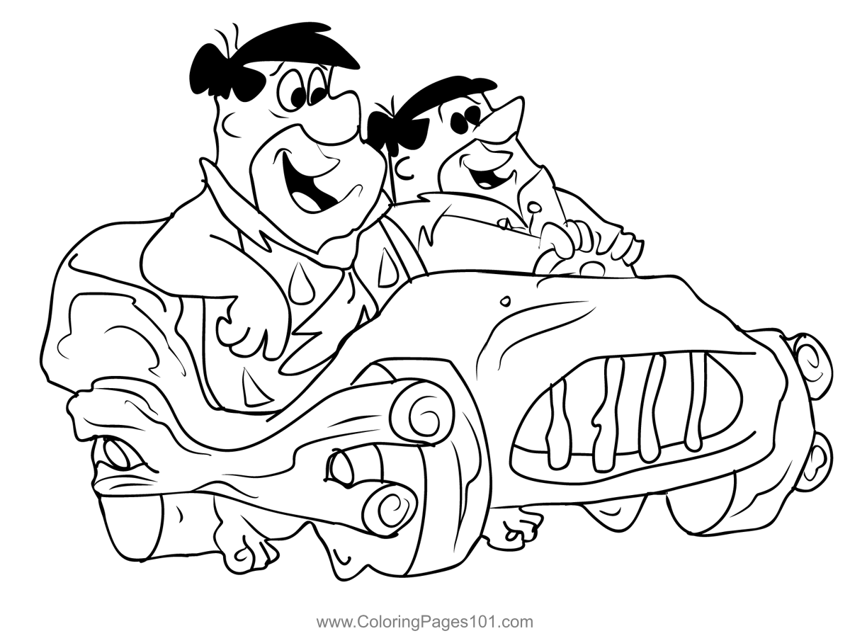 Flintstones 2 Coloring Page for Kids - Free Crocodile Printable ...