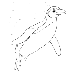 Penguin Wearing A Top Hat Coloring Page for Kids - Free Penguins ...