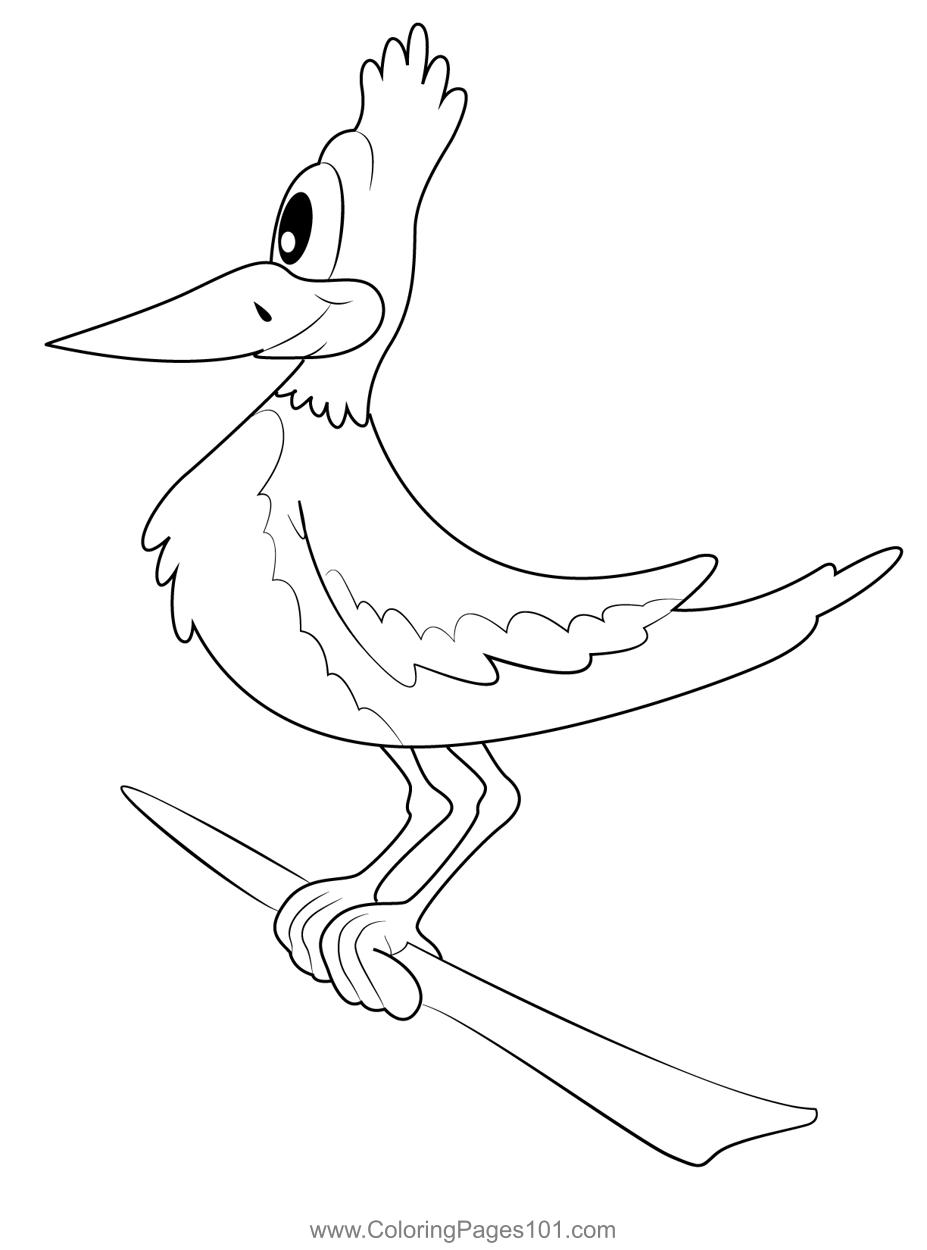 Cartoon Birds Woodpecker Coloring Page for Kids - Free Woodpeckers ...