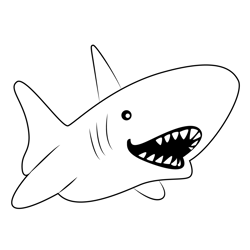 Shark Underwater Coloring Pages for Kids - Download Shark Underwater ...