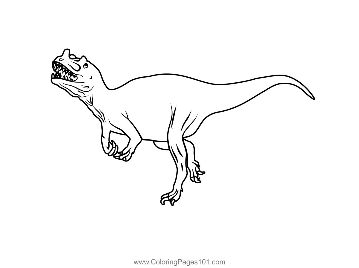 Ceratosaurus Coloring Page For Kids - Free Dinosaurs Printable Coloring 