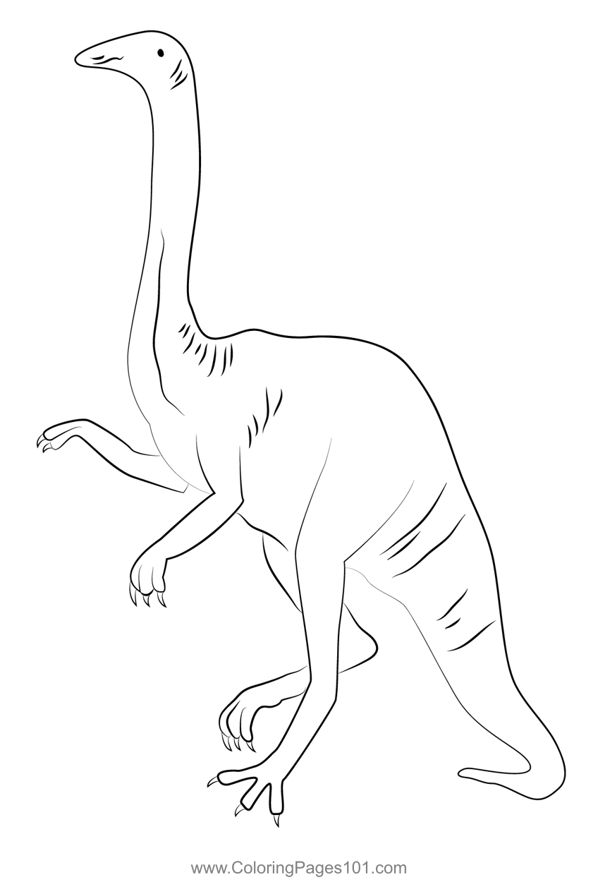 Struthiomimus Coloring Page for Kids - Free Dinosaurs Printable ...