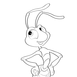 Grass Guzzler Coloring Page for Kids - Free A Bug's Life Printable ...