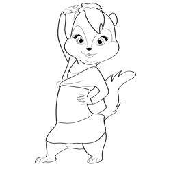 Alvin And The Chipmunks Coloring Pages For Kids Printable Free Download 