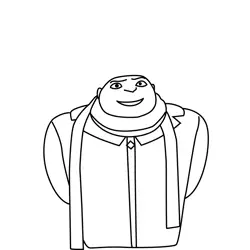 Felonious Gru Despicable Me 4 Free Coloring Page for Kids