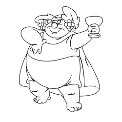 Bacchus From Fantasia Coloring Pages for Kids - Download Bacchus From ...