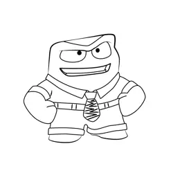 Anger 2 Inside Out 2 Free Coloring Page for Kids
