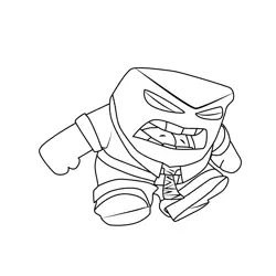 Anger 4 Inside Out 2 Free Coloring Page for Kids