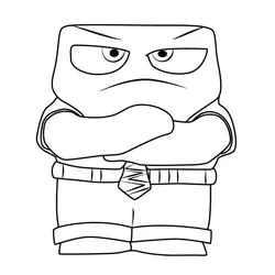 Anger 5 Inside Out 2 Free Coloring Page for Kids