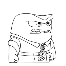 Anger Inside Out 2 Free Coloring Page for Kids