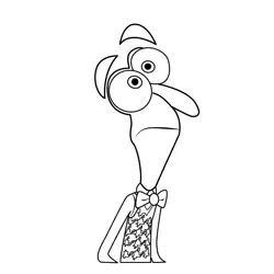 Fear Inside Out 2 Free Coloring Page for Kids