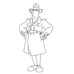 Study Inspector Gadget Coloring Page for Kids - Free Inspector Gadget ...