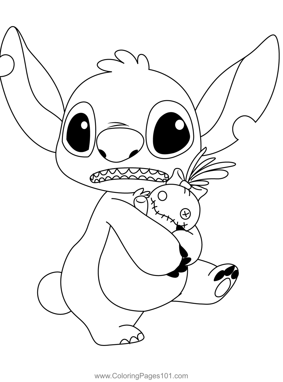 Printable Stitch Coloring Pages Kinosvalka
