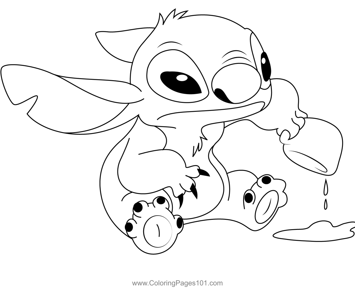 Stitch Image Coloring Page for Kids - Free Lilo & Stitch Printable ...