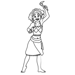 Loto Moana 2 Free Coloring Page for Kids