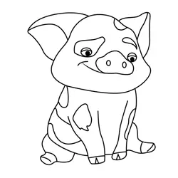 Pua Moana 2 Free Coloring Page for Kids