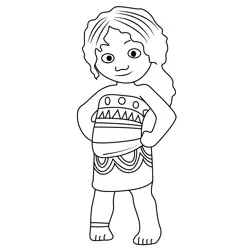 Simea Moana 2 Free Coloring Page for Kids