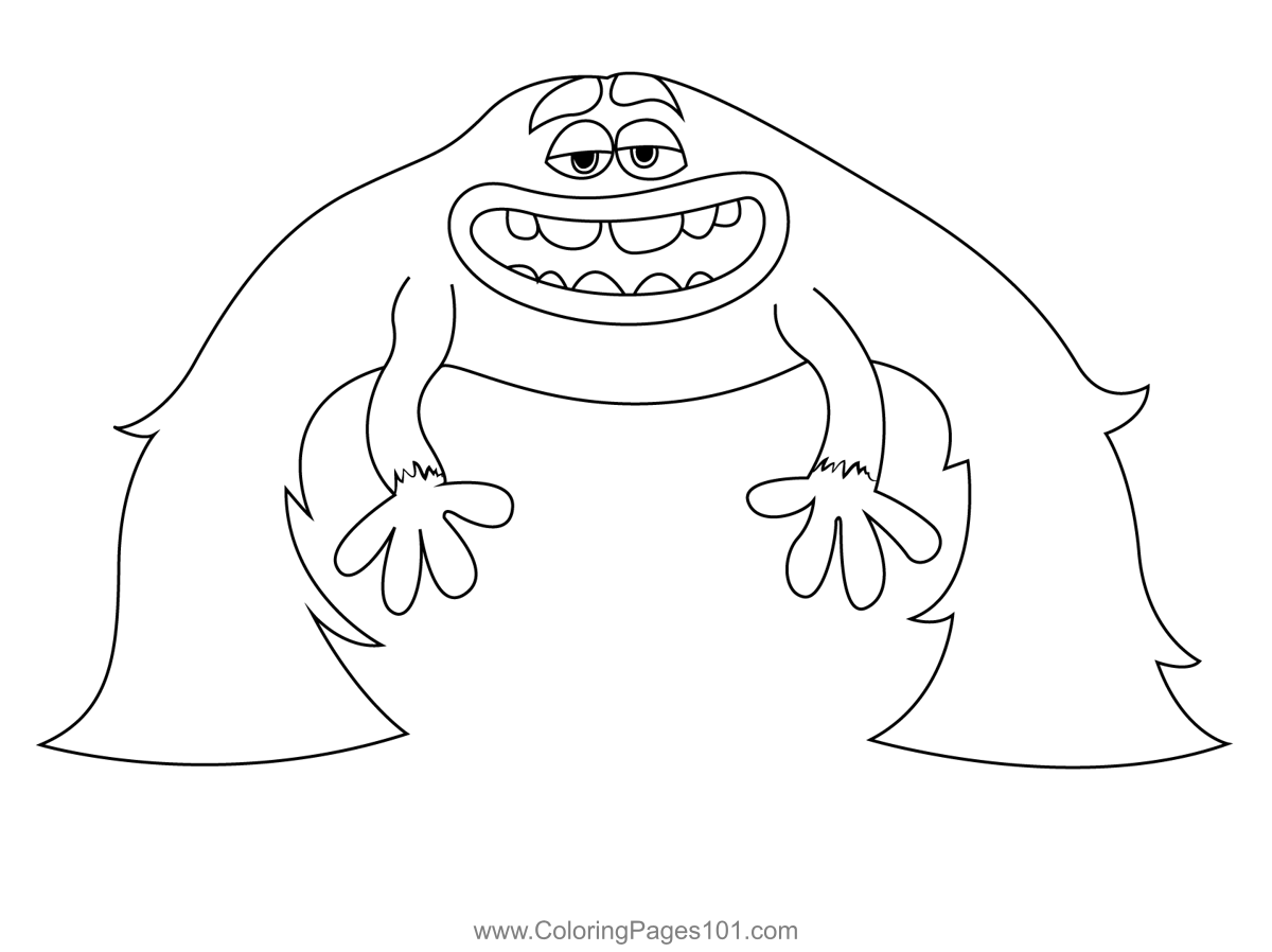 monsters university coloring pages squishy