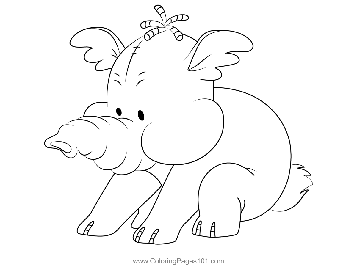 poohs heffalump movie coloring pages for children