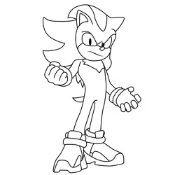 Shadow the Hedgehog Sonic the Hedgehog 3 Free Coloring Page for Kids