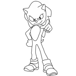 Sonic Sonic the Hedgehog 3 Free Coloring Page for Kids